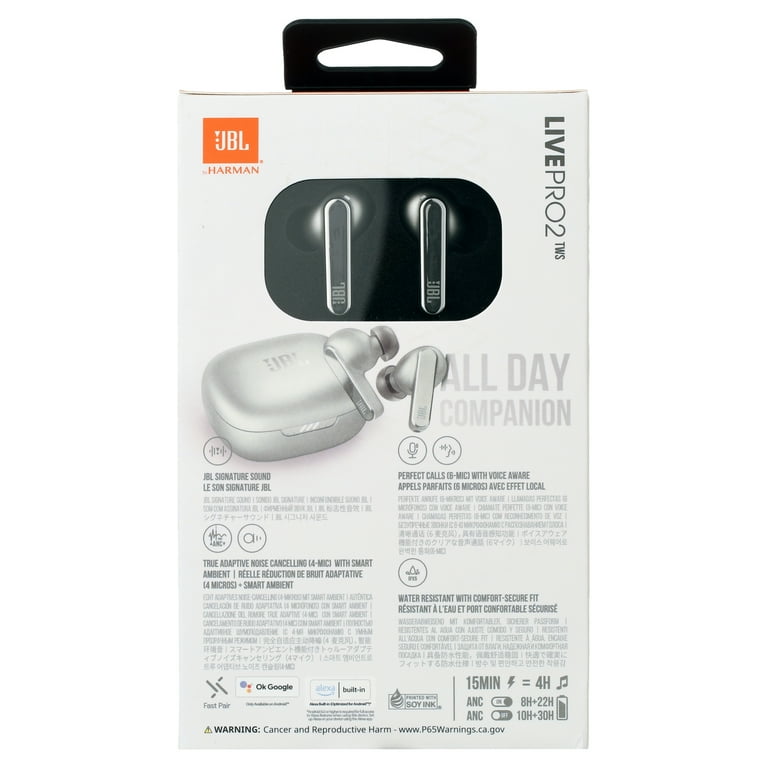 Free Shipping! JBL Live Pro 2 TWS - True wireless Noise Cancelling earbuds - Silver - Walmart.com Free Shipping! JBL Live Pro 2 TWS - True wireless Noise Cancelling earbuds - Silver - Walmart.com