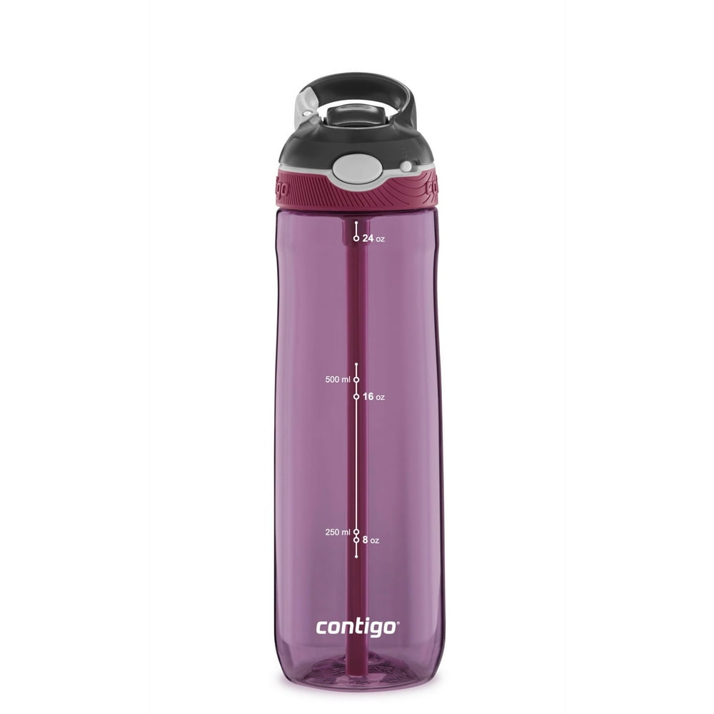 Contigo Ashland Leakproof AUTOSPOUT Straw Water Bottle, 24 Oz, Passion Fruit
