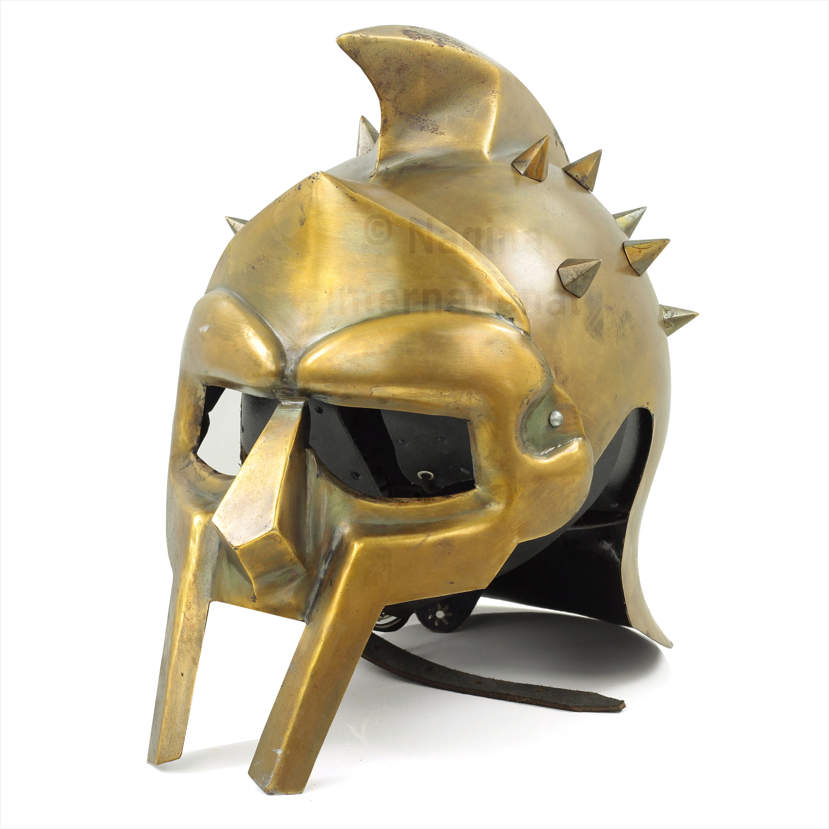 The Great Mini Gladiator Maximum Helmet with Display Stand Rennactor Helmet 