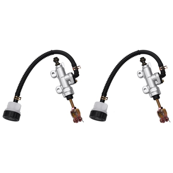 2X Motorcycle Universal Foot Brake Hydraulic Pump for Rear Brake Master Cylinder Pump