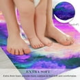 thumbnail image 3 of 2 Pieces Kitchen Rugs, Abstract Anti Fatigue Non Slip Foam Cushioned Light Pink Purple Art Painting Comfort Indoor Floor Mat Runner Rug Set for Laundry Office Sink Bathroom (17"X48"+17"X24"), 3 of 6