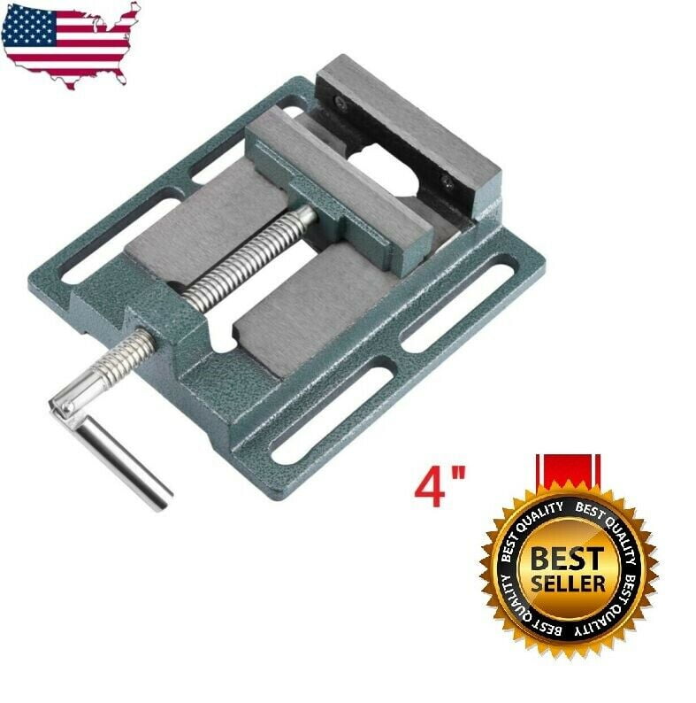 4 inch Vice Jaw Pillar Drill Press Vise Wood Clamp Cast Iron Heavy Duty Bench 
