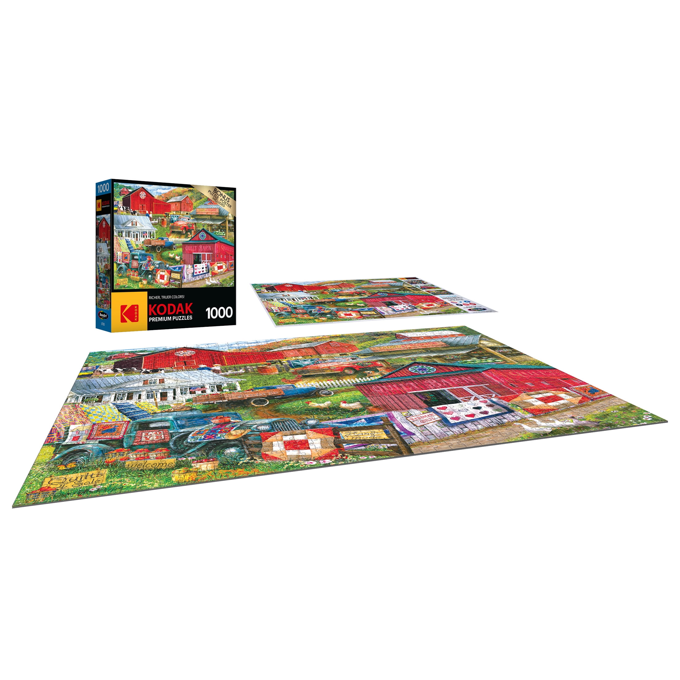 RoseArt - Kodak Premium 1000 pièces -Compilation des pays- Puzzle à emboîter pour adultes