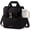 Black, variant on LOVEVOOK Insulated Lunch Bag For Women,Large Double Deck Adult Lunch Box,Teacher Lunch Tote Bag With Cup Holder,Leakproof Cooler Bag With Adjustable Shoulder Strap For Work Picnic Beach,Larger 15L
