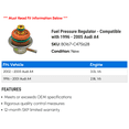 thumbnail image 2 of Fuel Pressure Regulator - Compatible with 1996 - 2005 Audi A4 1997 1998 1999 2000 2001 2002 2003 2004, 2 of 2