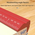 thumbnail image 3 of 4Pcs Woodworking Line Drawing Ruler Parallel/Vertical Scribing Ruler, 3 of 7