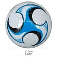 thumbnail image 3 of Becaristey PVC Eco-friendly Soccer Balls For Football Middle School Fine Stitching Balanced Inner Pressure 2 Blue 1Set, 3 of 6
