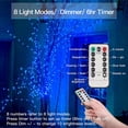 thumbnail image 2 of 33ft 100 LED Outdoor String Lights, Twinkle Fairy Lights Battery Operated with Remote, Christmas Lights for Bedroom Patio Backyard Garden Tree Party Indoor Decor (Blue), 2 of 7