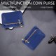 thumbnail image 5 of Monedero para mujer, cartera pequeña y corta, bolso para carné de conducir de cuero suave, 5 of 5