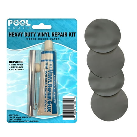 Flocked Grey Vinyl Repair Patch Glue Kit for Intex Supreme Air-Flow Mattress - Walmart.com