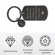 thumbnail image 3 of Uxcell Llave de Seguridad, 1 Juego de Llave con Letra K Te Necesito Aquí Conmigo Te Amo Llave Personalizada con Caja de Regalo para Él Regalos de Navidad y Día de San Valentín, Negro Blanco, 3 of 6