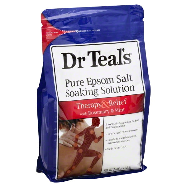 Dr Teal's Pure Epsom Salt Soaking Solution, Therapy & Relief with