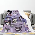 thumbnail image 2 of Cartoon Kuromi Blanket Throw, Anime Throw Blanket, Cute Throw Blanket - 3D Cartoon Blanket Throw Kids Bedding Gifts - 60x80 inch, 2 of 4