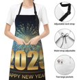 thumbnail image 6 of Naloa 2025 New Year 5 Apron Kitchen Aprons with Pockets for Women Men Chef, 6 of 8
