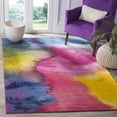 thumbnail image 2 of SAFAVIEH Watercolor Calista Abstract Area Rug, Green/Fuchsia, 4' x 6', 2 of 8