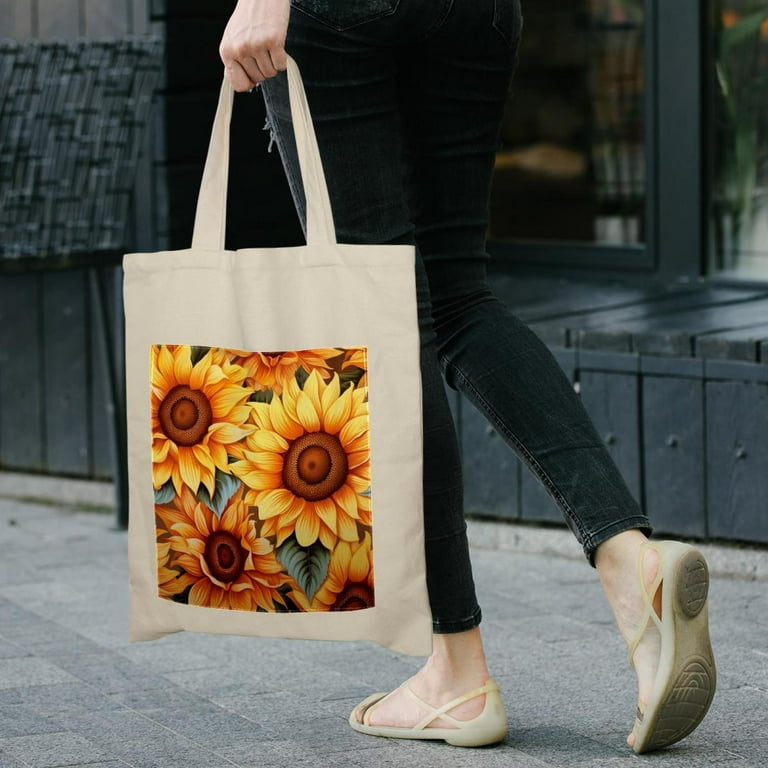 Sunflower canvas bag hotsell