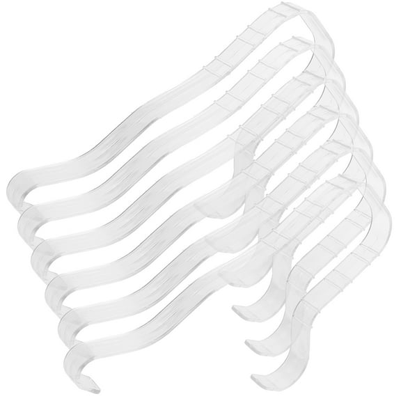 Beaupretty White Plastic Shoe Shaper Display Stand for Retail Shops 6Pcs