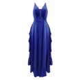 thumbnail image 4 of Fankiway Mode Femmes Robe Débardeur Sans Manches Col en V Été Confortable Couleur Décontractée Robes d'Été pour Femmes Liquidation Robes pour Femmes Grande Taille Liquidation, 4 of 5