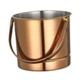 thumbnail image 3 of CoudarTitie 1.5L Ice Bucket Drink Tub Holder Portable Handle Multipurpose Metal Ice Pail for Rose Gold, 3 of 9