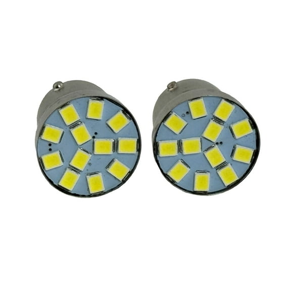 Rebaydo 2pcs BA15D LED Bulb 6 Volt AC or DC Single Filament (Color:White 6000K;)