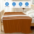 thumbnail image 4 of Burnt Orange White Stripe Cooling Blanket,Lightweight Breathable Summer Throw Blanket with Double Sided Cold Effect,Modern Rustic Vertical Striped Picnic Blankets Bed Sheet for Hot Sleepers 30"x40", 4 of 8