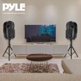 thumbnail image 4 of Pyle Active Passive Bluetooth PA Dual Loudspeaker Sound System Kit & Microphones, 4 of 10