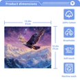 thumbnail image 5 of BZSMCE Towel Cotton Face Towel Soft Hand Towels Fashion Eagle's Celestial Flight Pattern, 5 of 9