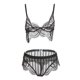 thumbnail image 2 of Prettyia Black Lingerie Mujeres Lace Babydoll Panty Colcomx Sujetador de encaje para mujer, 2 of 8