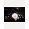 thumbnail image 2 of Ratio Reloj Automático FreeDiver Serie GMT para Hombre, Acero Inoxidable, Zafiro, Esfera Blanca, Bisel Pepsi Azul y Rojo, RTF061, 200 M, 2 of 10