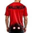 thumbnail image 7 of IAJDKMEK Men's Halloween Graphic Tee - Short Sleeve Crewneck Lightweight Breathable, Funny Print Summer Shirts for Men, Casual T-Shirts for Party,Red S, 7 of 7