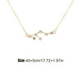thumbnail image 4 of Ins Constellations Theme Friendship Necklace Rhinestone Comfortable Delicate with Display Card Pendant for Lover Festival Gifts Leo gold, 4 of 6