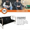 thumbnail image 3 of Disc-O-Bed 2XL Cam-O-Bunk Benchable Double Cot w/Organizers, Black, 3 of 8