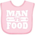 thumbnail image 3 of Inktastic Man Vs Food Boys or Girls Baby Bib, 3 of 4