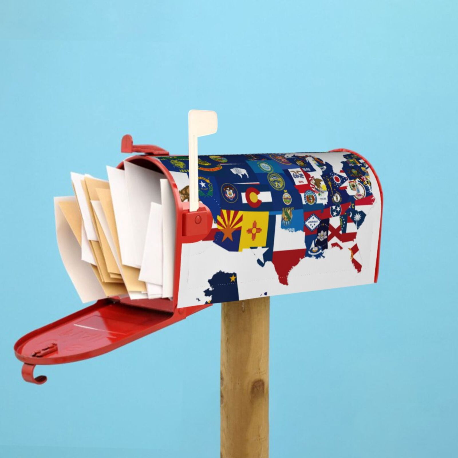 Kdxio Magnetic Mailbox Cover 21x18 in Mailbox Cover Outdoor Decoration Holiday Mailbox Covers for Home Garden Yard-21x18 in