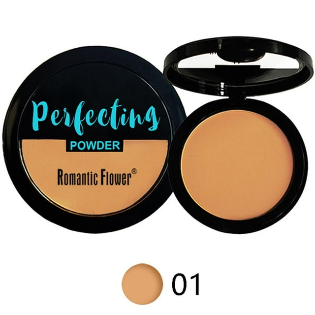Poudre Fixante Mate 10g Compacte avec Éponge Portable pour Contrôle Naturel de l'Huile Maquillage