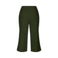 thumbnail image 6 of Women with Pockets Loose Fit Wide Leg Yoga Pants for Flowy Capris Lightweight Casual Cropped Pants, 6 of 10