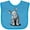 Turquoise, variant on Inktastic Curious Rhinos Boys or Girls Baby Bib