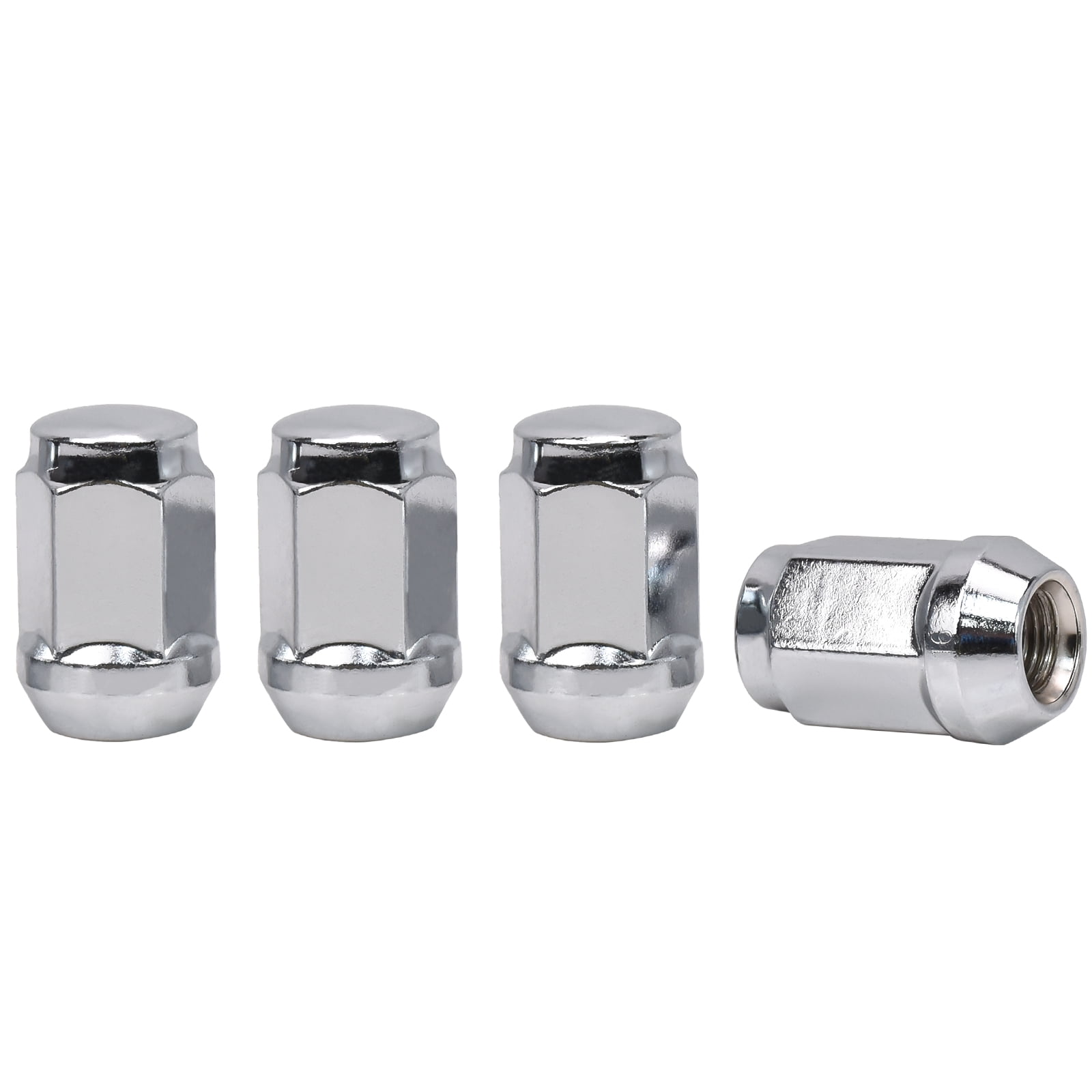 Max Motosports (24PCS) 7/16-20 Chrome Bulge Acorn Lug Nuts for Chevy GMC Blazer K10 K5 V1500 7/16