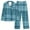 Blue, variant on Wancir Women 2 Piece Christmas Pajamas Set Cute Bow Long Sleeve Shirts Pants Graphic Pjs Sets Xmas Jammies
