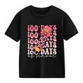thumbnail image 4 of Girls Graphic Print Short Sleeve T Shirt Back To School Casual Tee Top Clothes, 4 of 4