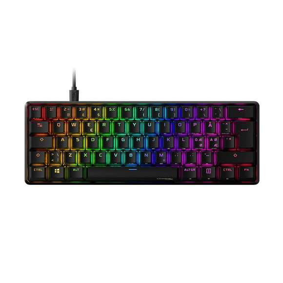 Teclado HyperX Mecánico Alloy Origins 60 Hx Aqua Gaming RGB