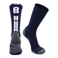 thumbnail image 2 of Navy/White Player Id Crew Number Socks (#88, Large), 2 of 2