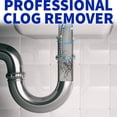 thumbnail image 3 of Professional Slow Drain Cleaner and Clog Remover - 10-Foot Metal Snake for Hair, Food, Debris, and Garbage Removal from Pipes, Plumber Tools, 3 of 6