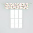 thumbnail image 2 of Ambesonne Llama Window Valance, Desert Animals and Cactus, 54" X 12", White Pink Lime Green, 2 of 3