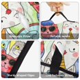 thumbnail image 6 of Multicolor Cat Head White Pattern Teens Toddler Nap Mat with Pillow, Sleeping Mat Bag for Preschool Daycare 50"x20", 6 of 6