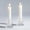 Clear, variant on CLEANCOOL Glass Candle Holder for Candlestick - 2 Pcs Clear Small Tapered Candle Holder Decor Wedding Table Centerpiece for Candle Sticks Christmas Party Living Room Dinner Advent