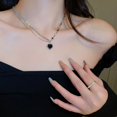 thumbnail image 1 of Gargantilla de cadena de perlas de moda coreana para mujeres y niñas, collar con colgante de corazón, joyería de tendencia, collar de compromiso nupcial, 2022, 1 of 4
