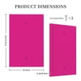 thumbnail image 5 of Kll Darkmagenta Wall Plate,Gloss Finish,Standard Size 1 - 5" X 3", Polycarbonate Thermoplastic,Electric Receptacle Plug Covers, 5 of 8