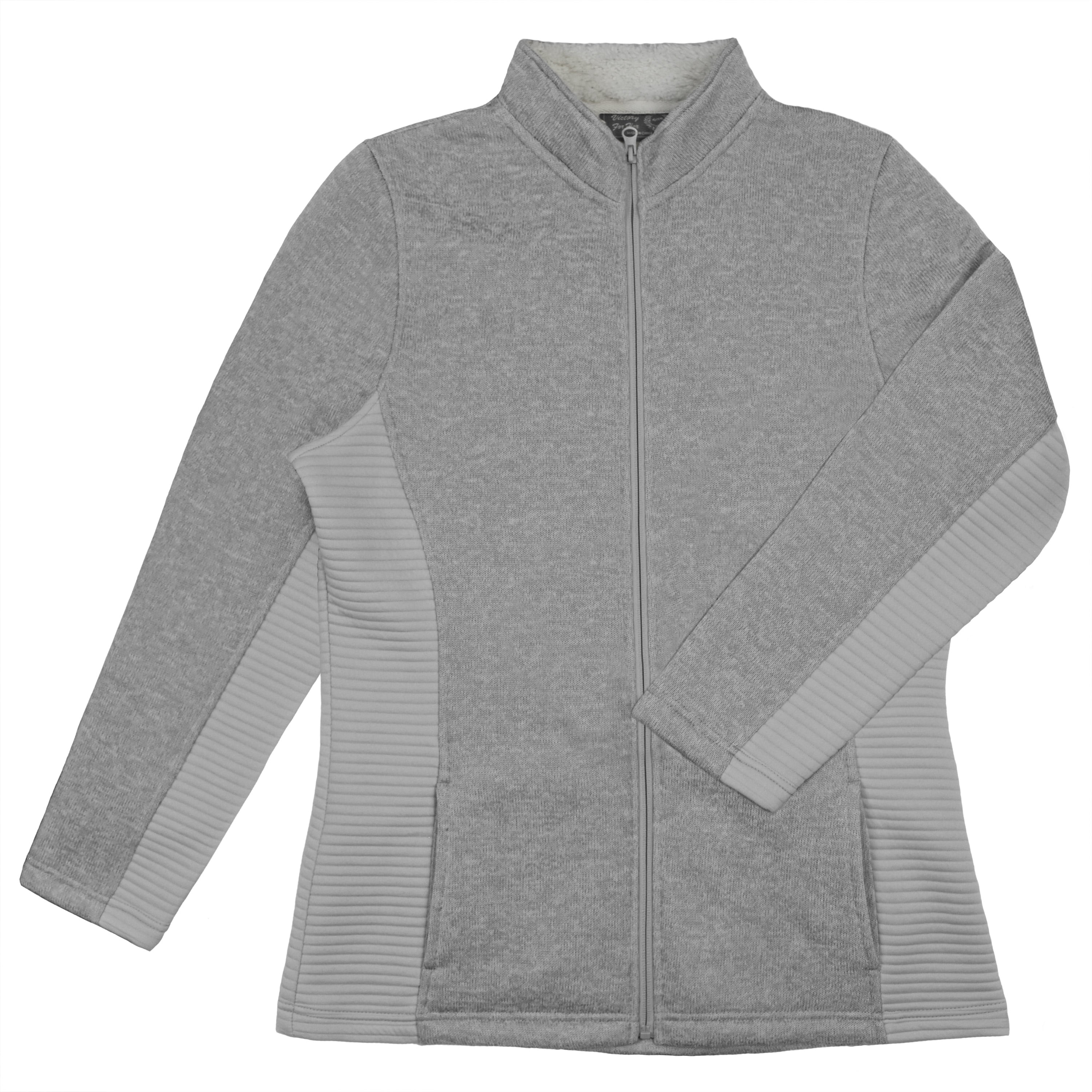 Victory Outfitters Ladies' Fleece Lined Zip Up Heathered Fleece Jacket