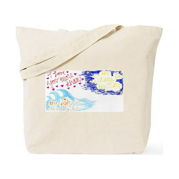 CafePress - I Love You More Tote Bag - Unisex Canvas Tote Bag, Beige, 1-Piece